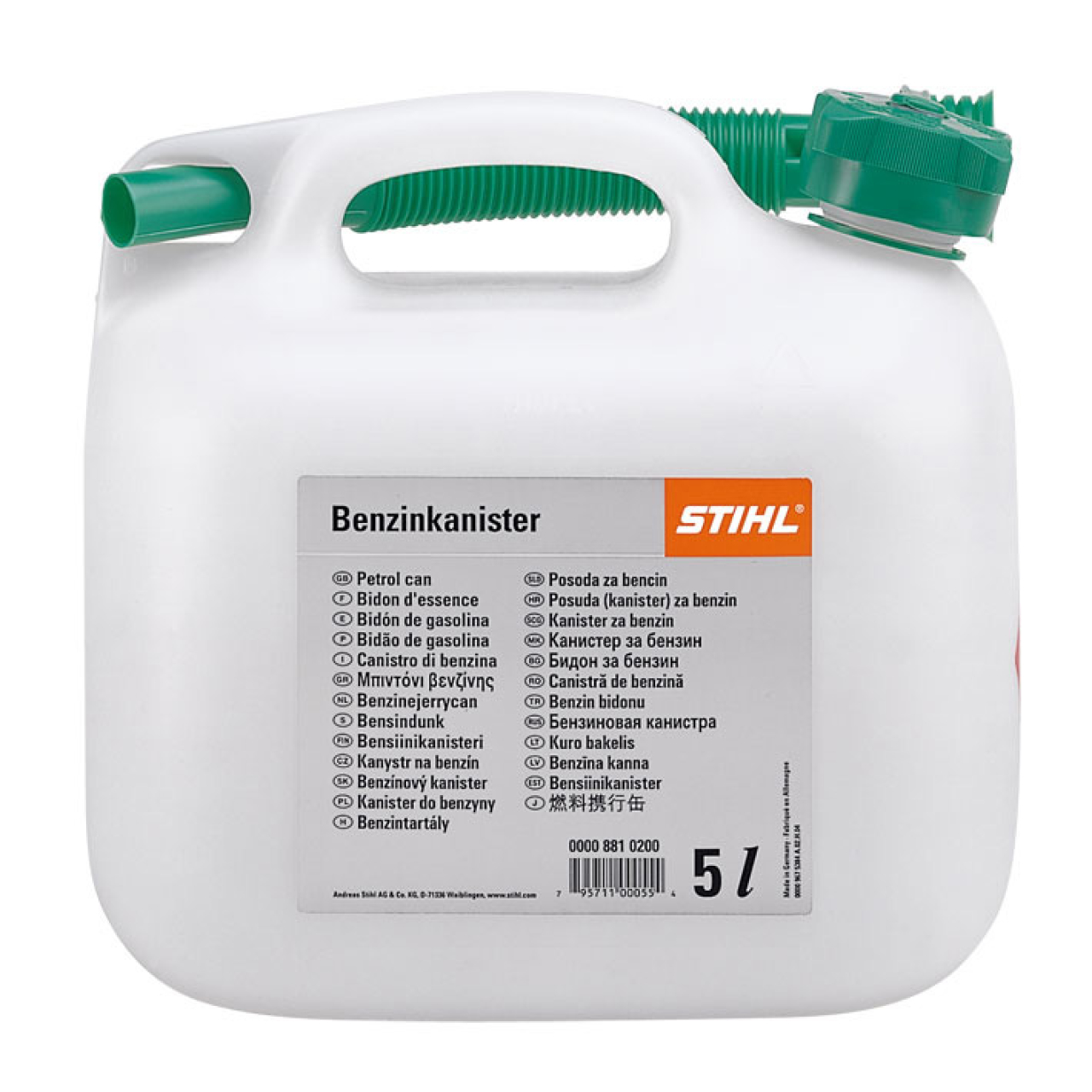 Benzinkanister transparent - 5 Liter